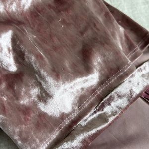 Mini Blush Suede Off The Shoulder Dress